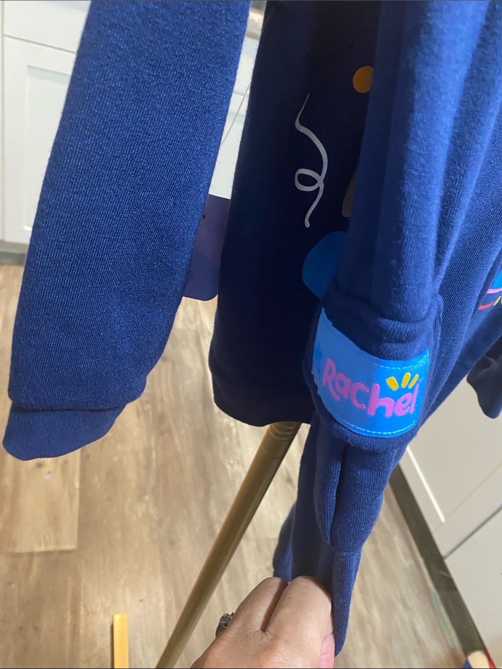 Ms Rachel Navy Hoodie with Colorful Ms. Rachel Character Graphic 4T unisex NWT - Picture 5 of 7